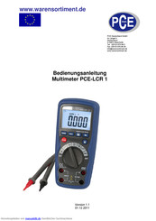 PCE Instruments PCE-LCR 1 Bedienungsanleitung