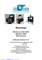 Licht-Technik MB Rohr DMX Funktionsbeschreibung