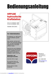 HYCON HPP18E Bedienungsanleitung
