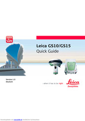 Leica Geosystems GS15 Anleitung