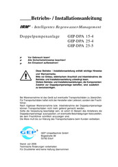 GEP IRM DPA 25-5 Betriebs Und Installationsanleitung