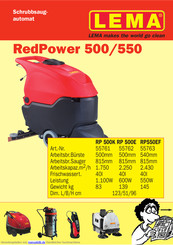LEMA RedPower 550EF Handbuch