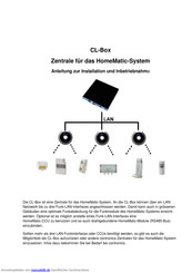 HomeMatic CL-Box Anleitung Zur Installation Und Inbetriebnahme