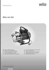 Wilo Wilo-Jet-WJ Einbau- Und Betriebsanleitung