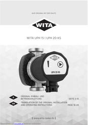 WITA UPH 20-KS Original Einbau- Und Betriebsanleitung