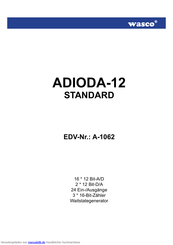 Wasco ADIODA-12 STANDARD Anleitung