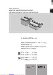 Helios FRS-MVK 5+2-75/160 Montage- Und Betriebsvorschrift