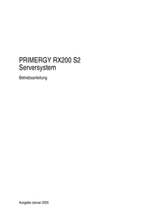 Fujitsu PRIMERGY RX200 S2 Betriebsanleitung