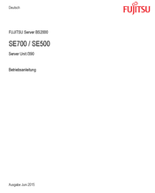 Fujitsu BS2000 SE500 Betriebsanleitung