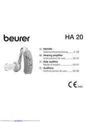 Beurer HA 20 Gebrauchsanweisung