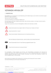 Isotra VERANDA HRV08-ZIP Anleitung Zur  Ausmessung Und Montage