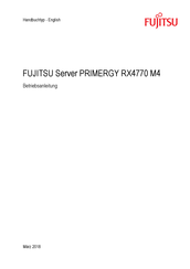 Fujitsu PRIMERGY RX4770 M4 Betriebsanleitung