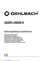 Oehlbach AUDIO LINEAR 8 Bedienungsanleitung