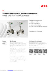 Abb VortexMaster FSV400 Betriebsanleitung