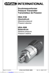 Hydac HDA 4300 Handbuch