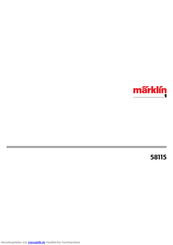 marklin 58115 Handbuch