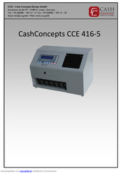 CashConcepts CCE 416-5 Bedienungsanleitung