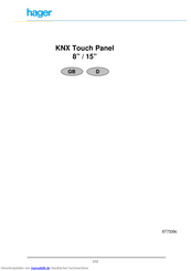hager KNX Touch Panel 15