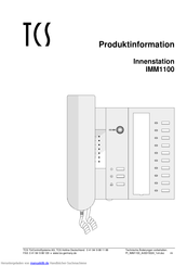 TCS IMM1100 Produktinformation