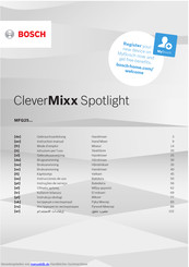 Bosch CleverMixx MFQ25 Serie Gebrauchsanleitung