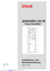 Unical GASOGEN LG3 2S Installations- Und Betriebsanweisung