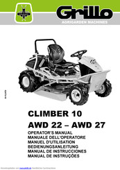 Grillo CLIMBER 10 AWD 22 Bedienungsanleitung