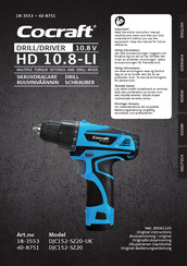 Cocraft HD 10.8-LI Bedienungsanleitung