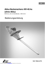AGT AW-40.hs Bedienungsanleitung