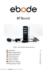 Ebode BT Sound BTR30 Bedienungsanleitung