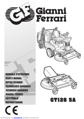 Gianni Ferrari GT126 SA Technisches Handbuch