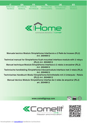 Comelit SimpleHome 20046912 Technisches Handbuch