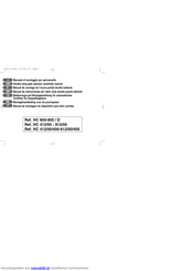 DUCATIHOME HC 812/00/400 Bedienungs- Und Montageanleitung