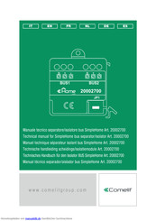 Comelit Simplehome Technisches Handbuch
