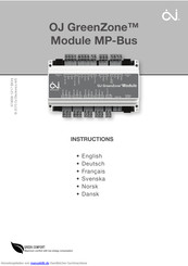 OJ Electronics GreenZone Module MP-Bus Instruktionen