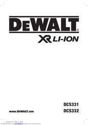 DeWalt DCS331 Anleitung