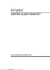 Inspire Sleep Remote 2500 Kurzanleitung