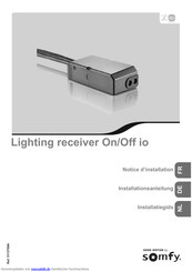 SOMFY Lighting receiver On/Off io Installationsanleitung