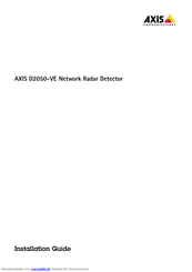 Axis D2050-VE Montageanleitung