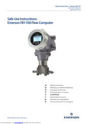 Emerson FB1100 Anleitung Zur Sicheren Verwendung