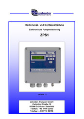 Zehnder ZPS1 Bedienungs- Und Montageanleitung