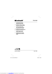 EINHELL TC-US 400 Originalbetriebsanleitung