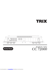 Trix CC 72000 serie Bedienungsanleitung