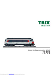 Trix 16704 Bedienungsanleitung