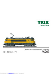 Trix 16003 Bedienungsanleitung