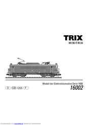 Trix 1600 Serie Bedienungsanleitung