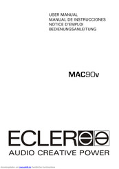Ecler MAC90v Bedienungsanleitung