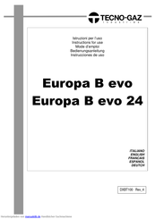 Tecno-gaz Europa B evo 24 Bedienungsanleitung