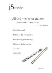J5create USB 3.0 mini ultra station Bedienungsanleitung