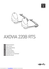 SOMFY AXOVIA 220B RTS Bedienungsanleitung