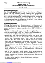 Isotronic Mäuse-Stopp XL Gebrauchsanweisung